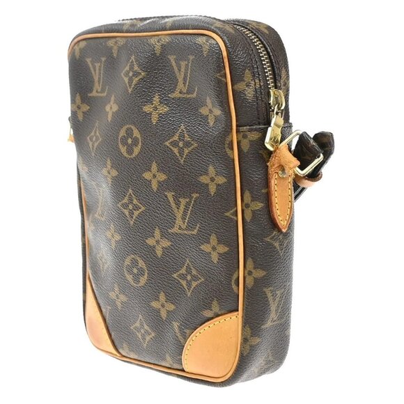 LOUIS VUITTON Danube Shoulder Bag Monogram Leather Brown France M45266 83EE779 - Picture 4 of 16